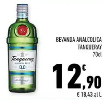 Conad BEVANDA ANALCOLICA TANQUERAY 70cl offerta