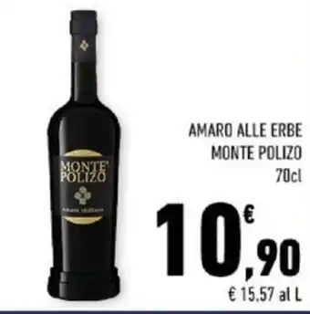Conad AMARO ALLE ERBE MONTE POLIZO 70cl offerta