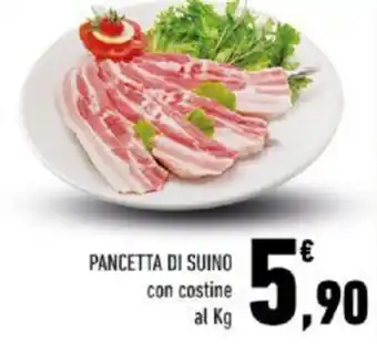 Conad PANCETTA DI SUINO con costine offerta