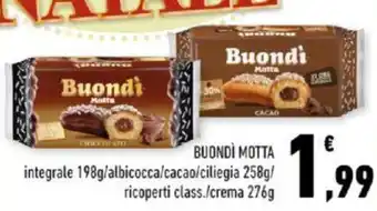 Conad BUONDÌ MOTTA integrale 198g offerta