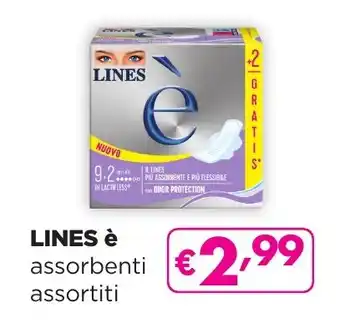 LINES è assorbenti assortiti