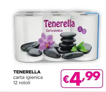 La Saponeria TENERELLA carta igienica 12 rotoli offerta
