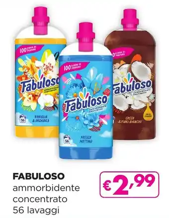 La Saponeria FABULOSO ammorbidente concentrato 56 lavaggi offerta