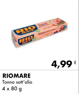 Iper Tosano RIOMARE Tonno sott'olio 4 x 80 g offerta