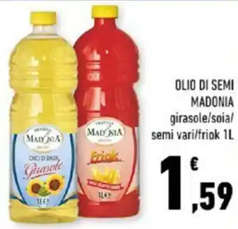 Conad OLIO DI SEMI MADONIA girasole/soia/ semi vari/friok 1L offerta