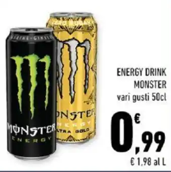Conad ENERGY DRINK MONSTER vari gusti 50cl offerta