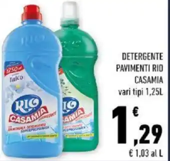 Conad DETERGENTE PAVIMENTI RIO CASAMIA vari tipi 1,25L offerta