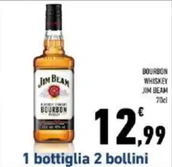 Conad BOURBON WHISKEY JIM BEAM 70cl offerta