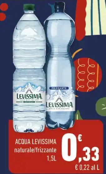Conad ACQUA LEVISSIMA naturale/frizzante 1,5 l offerta