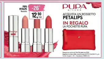 Caddy's Pupa Petalips offerta