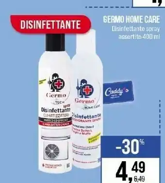 Caddy's Germo Home Care Disinfettante Spray 400 Ml offerta