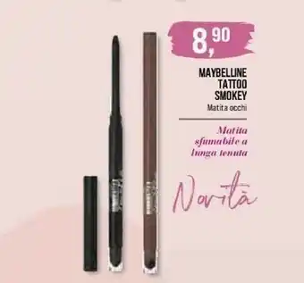 Lillapois Maybelline Tattoo Smokey offerta
