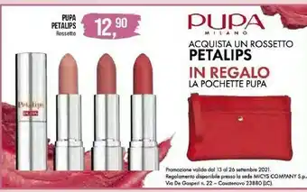 Lillapois Pupa Petalips Rossetto offerta