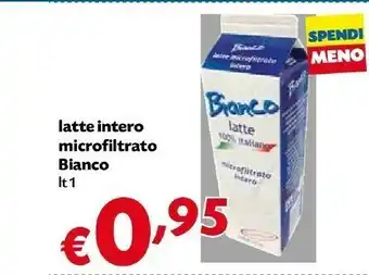Pam Bianco Latte Intero Microfiltrato 1000 Ml offerta
