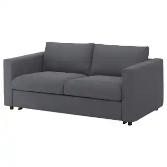 Vimle divano letto a 2 posti, gunnared grigio fumo