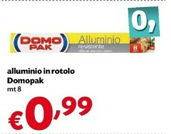 Pam Domopak Alluminio In Rotolo offerta
