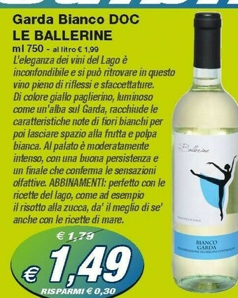 Prix Quality Le Ballerine Garda Bianco Doc offerta