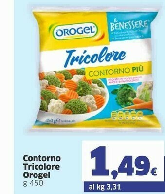 Sigma Orogel Contorno Tricolore Il Benessere offerta
