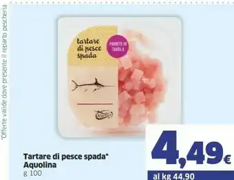 Sigma Aquolina Pesce Spada offerta