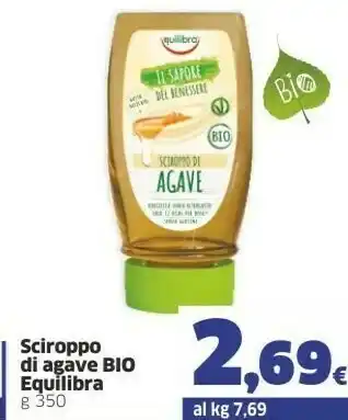 Sigma Equilibra Sciroppo Di Agave Bio offerta