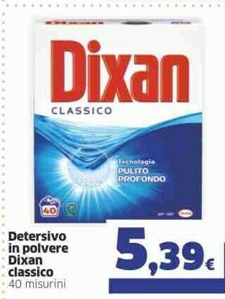 Sigma Dixan Detersivo In Polvere offerta