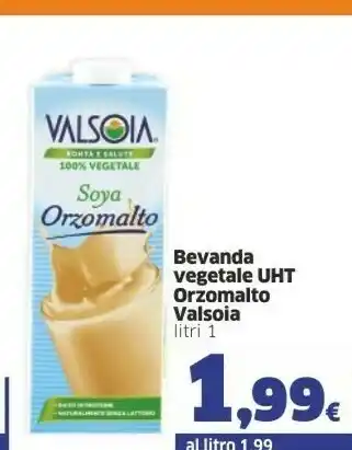 Sigma Valsoia Soyadrink Orzomalto 1000 G(ml) offerta
