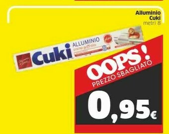 Sigma Cuki Alluminio offerta