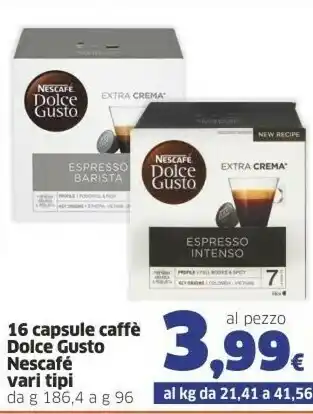Sigma Nescafé Dolce Gusto Espresso Barista Capsule caffè 16 pezzo(i) offerta