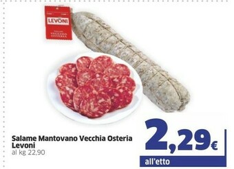 Sigma Levoni Salame Mantovano Vecchia Osteria offerta