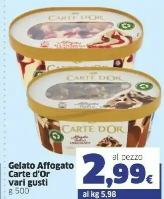 Sigma Algida Carte D'Or Gelato Affogato Al Cioccolato 500 G(ml) offerta