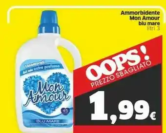 Sigma Mon Amour Ammorbidente Blu Mare offerta