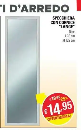 Specchiera Con Cornice Lange