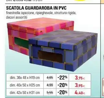 Scatola Guardaroba In Pvc