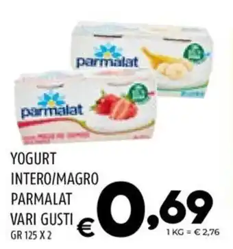 Il Centesimo YOGURT INTERO/MAGRO PARMALAT VARI GUSTI GR 125 X 2 offerta