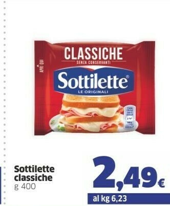 Sigma Mondelez - Sottilette Le Originali Classiche offerta
