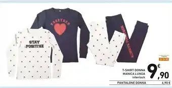 Conad T-shirt Donna Manica Lunga offerta