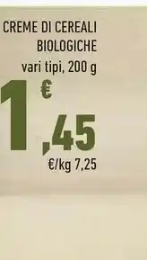 Conad Creme Di Cereali Biologiche offerta