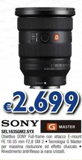 Photop SONY SEL1635GM2.SYX offerta