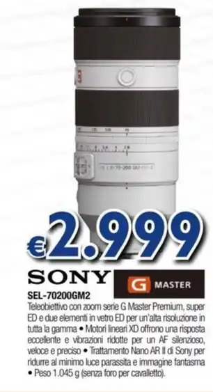 Photop SONY SEL-70200GM2 offerta