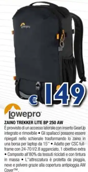 Lowepro ZAINO TREKKER LITE BP 250 AW