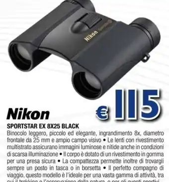 Nikon SPORTSTAR EX 8X25 BLACK