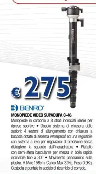 BENRO MONOPIEDE VIDEO SUPADUPA C-46
