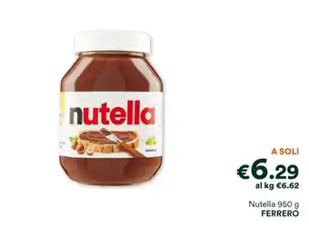 Unes Nutella 950 g FERRERO offerta