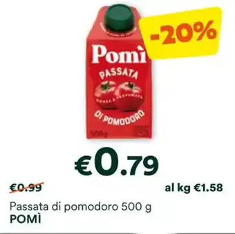 Unes Passata di pomodoro 500 g POMÌ offerta