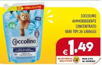 COCCOLINO AMMORBIDENTE CONCENTRATO VARI TIPI 26 LAVAGGI