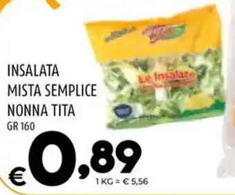 Il Centesimo INSALATA MISTA SEMPLICE NONNA TITA GR 160 offerta