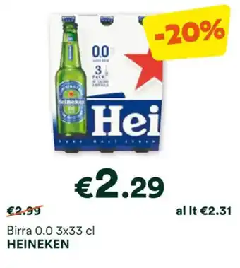 Unes Birra 0.0 3x33 cl HEINEKEN offerta