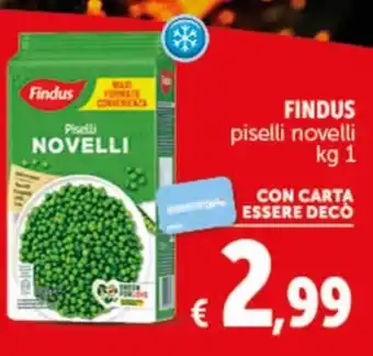 Deco Supermercati FINDUS piselli novelli kg 1 offerta