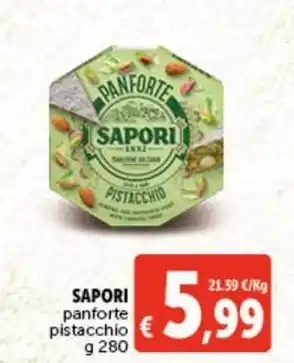 SAPORI panforte pistacchio g 280