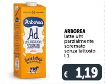 ARBOREA latte uht parzialmente scremato senza lattosio l 1